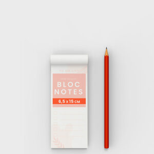 Bloc notes 50 feuillets - Ref BN-A