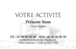 Carte de visite Architecte CV-B15235