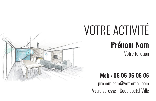 Carte de visite Architecte CV-B15237