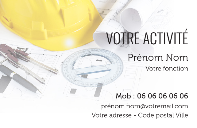 Carte de visite Architecte CV-B15239
