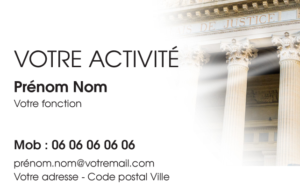 Carte de visite Avocat CV-B15224