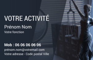 Carte de visite Avocat CV-B15226