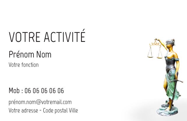 Carte de visite Avocat CV-B15228