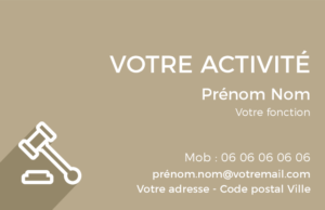 Carte de visite Avocat CV-B15236
