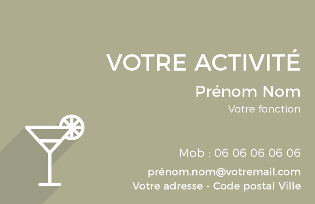 Carte de visite Bar CV-B15236