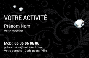 Carte de visite Bijoutier CV-B15226