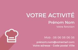Carte de visite Boulanger CV-B15236
