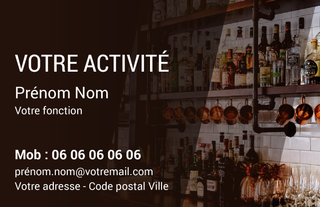 Carte de visite Brasserie CV-B15226