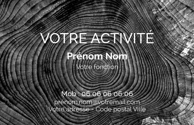 Carte de visite Bûcheron CV-B15233