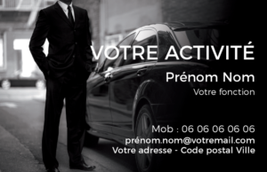 Carte de visite Chauffeur VTC CV-B15236