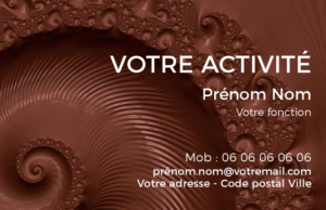 Carte de visite Chocolatier CV-B15236