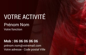 Carte de visite Coiffeur CV-B15226