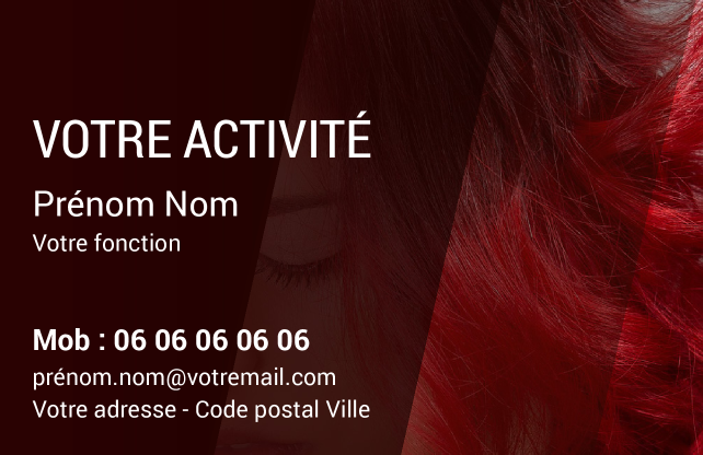 Carte de visite Coiffeur CV-B15226