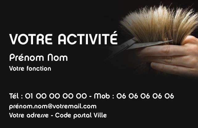 Carte de visite Coiffeur CV-B15230