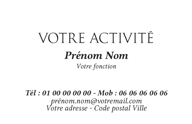 Carte de visite Coiffeur CV-B15235