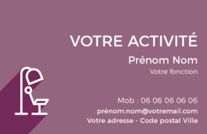 Carte de visite Coiffeur CV-B15236