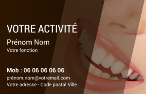Carte de visite Dentiste CV-B15226