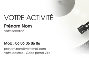 Carte de visite DJ CV-B15224