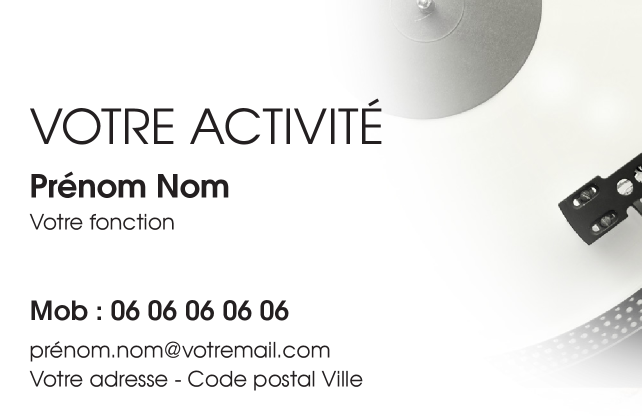 Carte de visite DJ CV-B15224