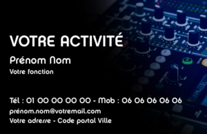 Carte de visite DJ CV-B15230
