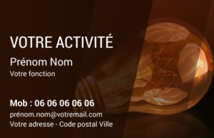 Carte de visite Electricien CV-B15226