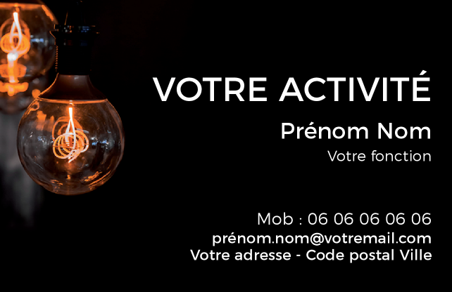 Carte de visite Electricien CV-B15236