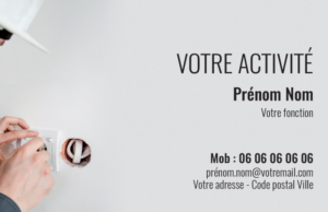 Carte de visite Electricien CV-B15237