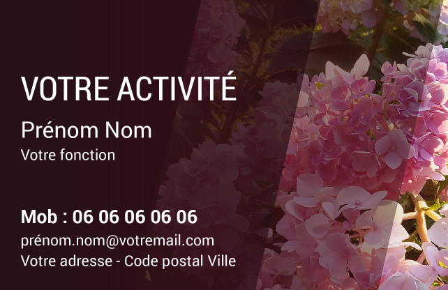 Carte de visite Fleuriste CV-B15226
