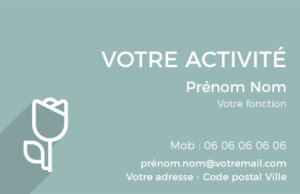 Carte de visite Fleuriste CV-B15236