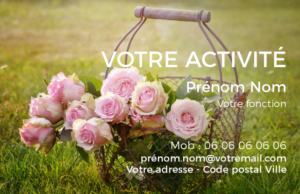 Carte de visite Fleuriste CV-B15236