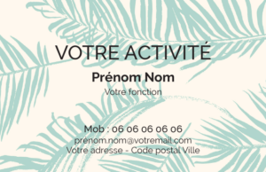Carte de visite Fleuriste CV-B15317