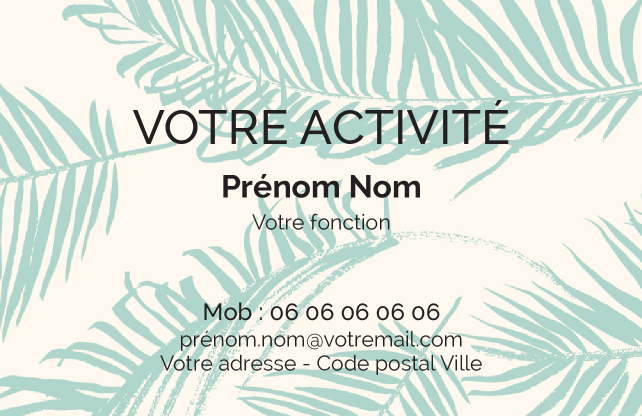 Carte de visite Fleuriste CV-B15317