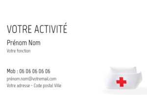 Carte de visite Infirmière CV-B15228