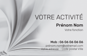 Carte de visite Librairie CV-B15238