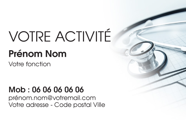Carte de visite Médecin généraliste CV-B15224