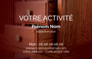 Carte de visite Menuisier CV-B15233