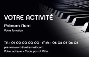 Carte de visite Musique CV-B15230