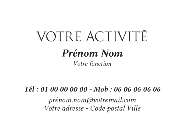 Carte de visite Musique CV-B15235