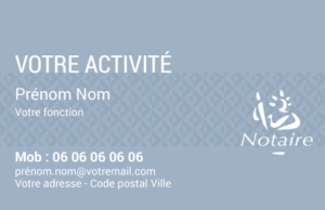 Carte de visite Notaire CV-B15226