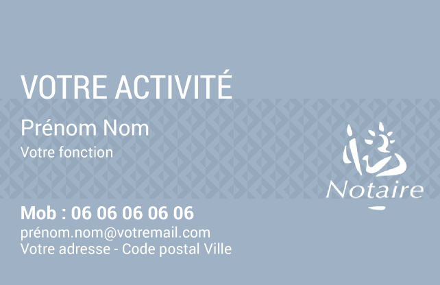 Carte de visite Notaire CV-B15226