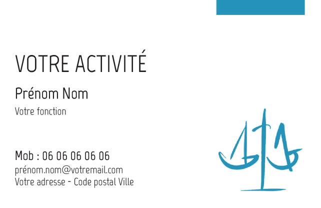 Carte de visite Notaire CV-B15228
