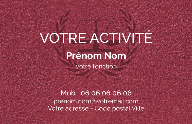 Carte de visite Notaire CV-B15233