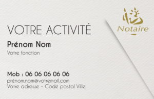 Carte de visite Notaire CV-B15326