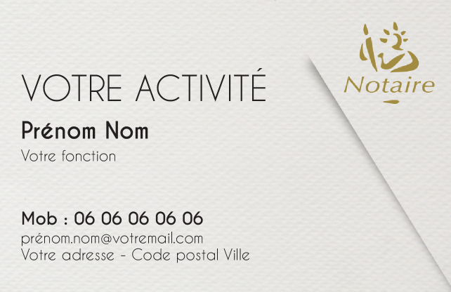 Carte de visite Notaire CV-B15326