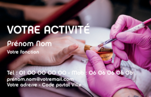 Carte de visite Onglerie CV-B15230