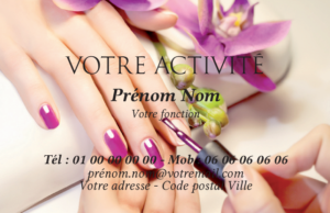 Carte de visite Onglerie CV-B15235