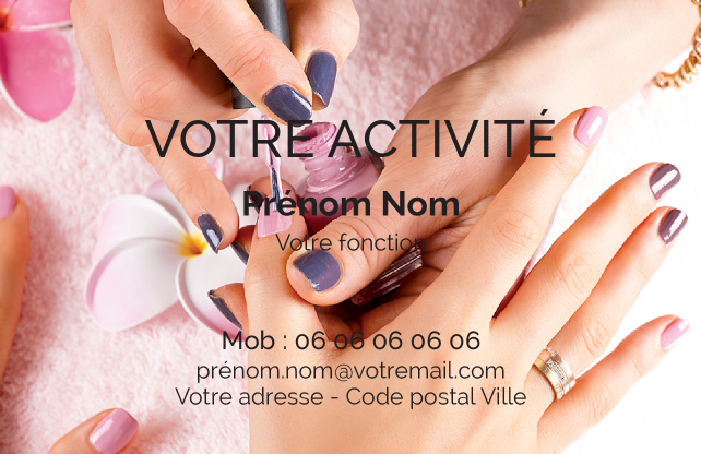 Carte de visite Onglerie CV-B15317
