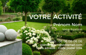 Carte de visite Paysagiste CV-B15236
