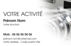 Carte de visite Photographe CV-B15224