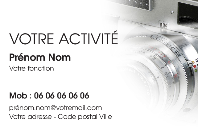 Carte de visite Photographe CV-B15224